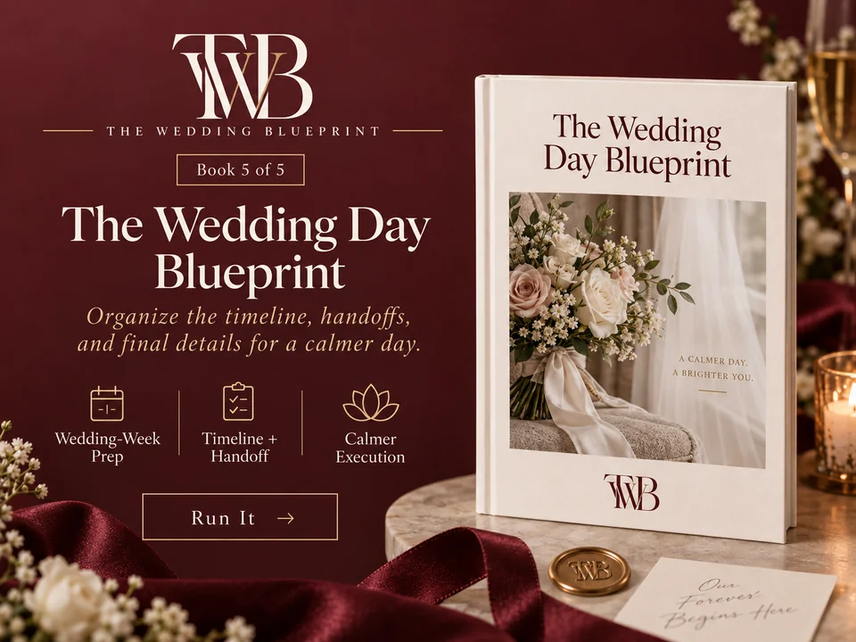 The Wedding Day Blueprint product preview