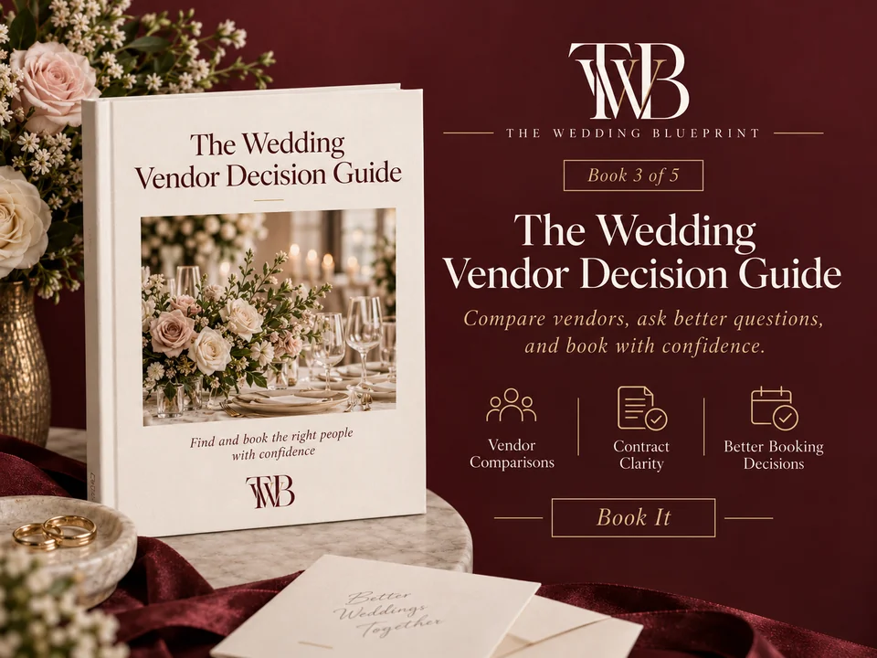 The Wedding Vendor Decision Guide product preview